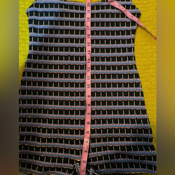 Zara Jacquard Knit Multicolor Sleeveless Boho Romper size M - Picture 11 of 14